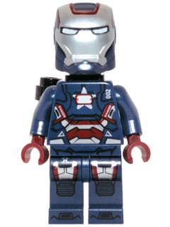 LEGO Minifigure-Iron Patriot-Super Heroes-sh084-Creative Brick Builders